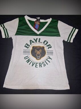 Baylor University Bears Ladies Size small Creative Apparel White T-Shirt NWT